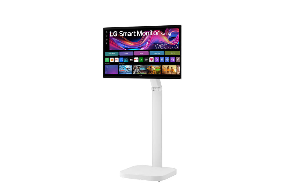 LG 32U889SA-W – 32" UHD 4K IPS Smart Monitor SWING mit integriertem Standfuß und Akku