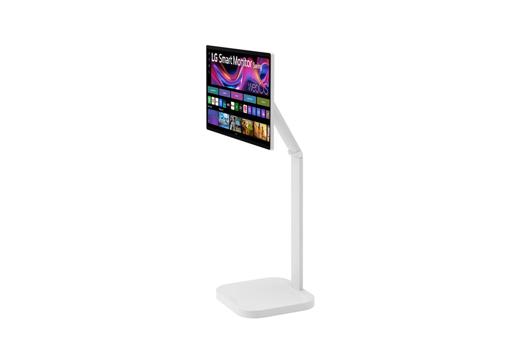 LG 32U889SA-W – 32" UHD 4K IPS Smart Monitor SWING mit integriertem Standfuß und Akku