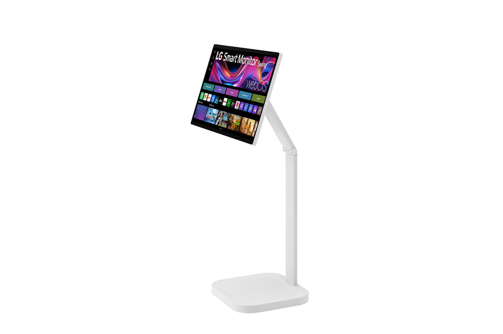 LG 32U889SA-W – 32" UHD 4K IPS Smart Monitor SWING mit integriertem Standfuß und Akku