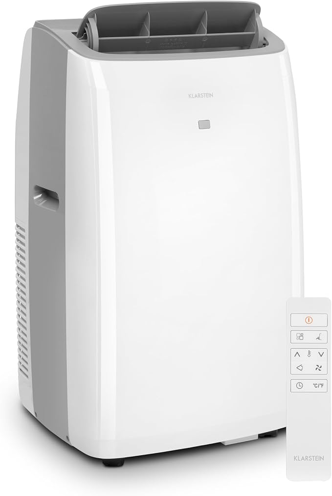 Klarstein Mobile Klimaanlage 12000 BTU – Klasse A+, R290, SEER 13, Leise 63 dB