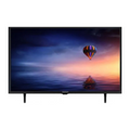 Télévision Grunding 32GHH6500 avec écran LCD, cadre noir et télécommande visible sur l'image.