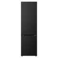 Réfrigérateur LG GBV3100EEP avec portes en acier inoxydable et espace de rangement intérieur moderne.