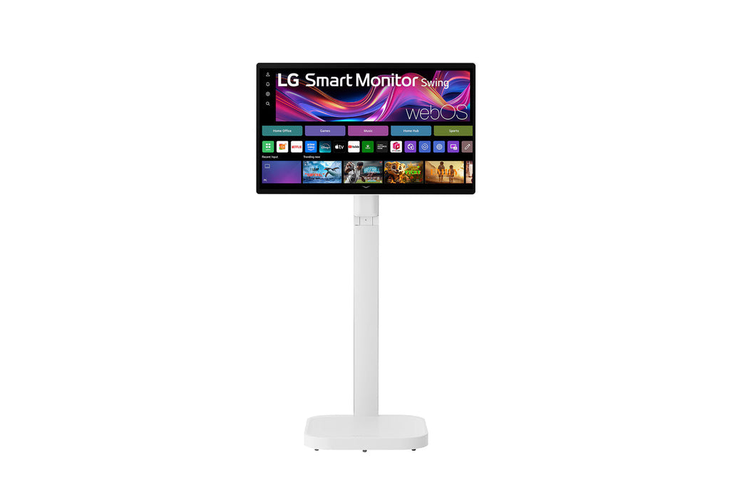 LG 32U889SA-W – 32" UHD 4K IPS Smart Monitor SWING mit integriertem Standfuß und Akku