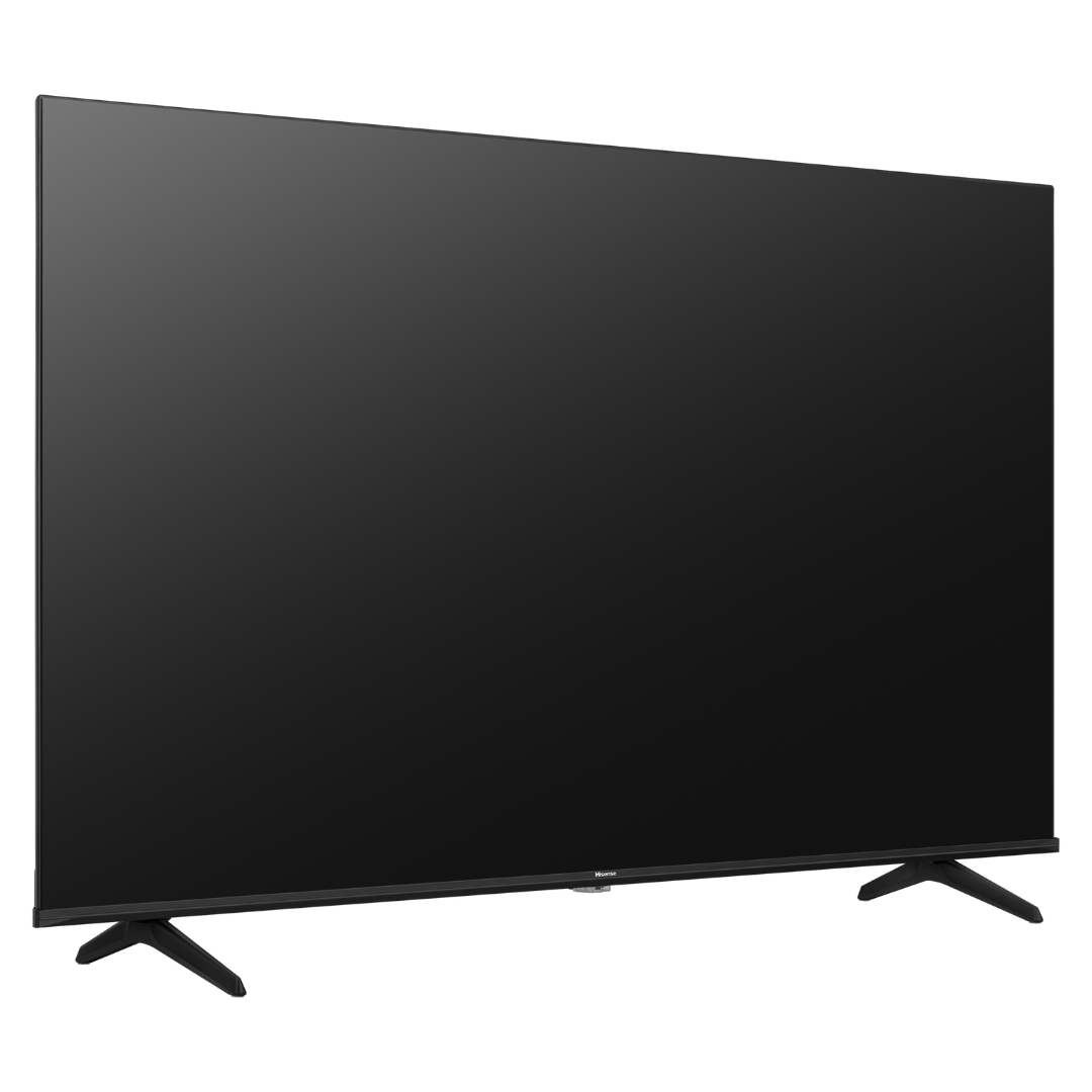 Télévision Hisense 55E7NQ avec écran large 55 pouces, cadre fin et image claire en haute définition.