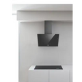 Hotte Whirlpool WHVF63FLTK, accessoire pour cuisine, vue de face avec filtre et commandes visibles.