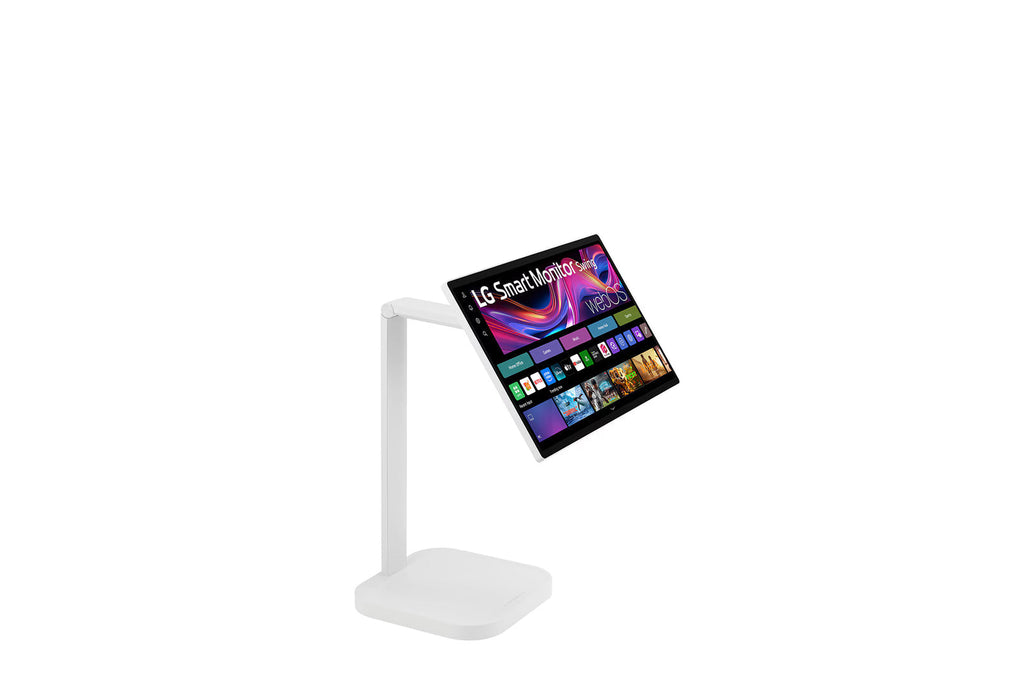 LG 32U889SA-W – 32" UHD 4K IPS Smart Monitor SWING mit integriertem Standfuß und Akku