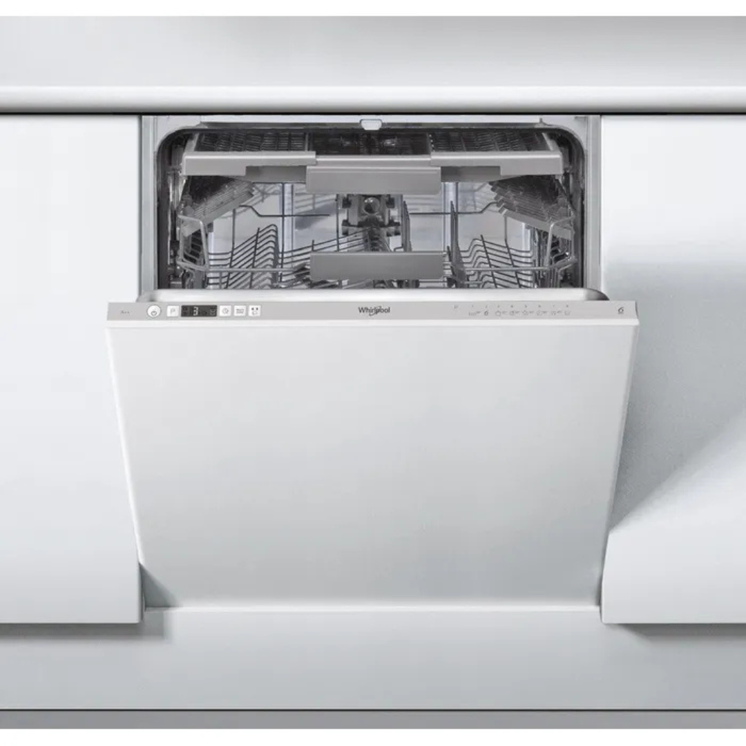 Accessoires pour lave-vaisselle Whirlpool WIC3C26F, pièce de rechange ou d'installation, montrant un composant en plastique blanc.