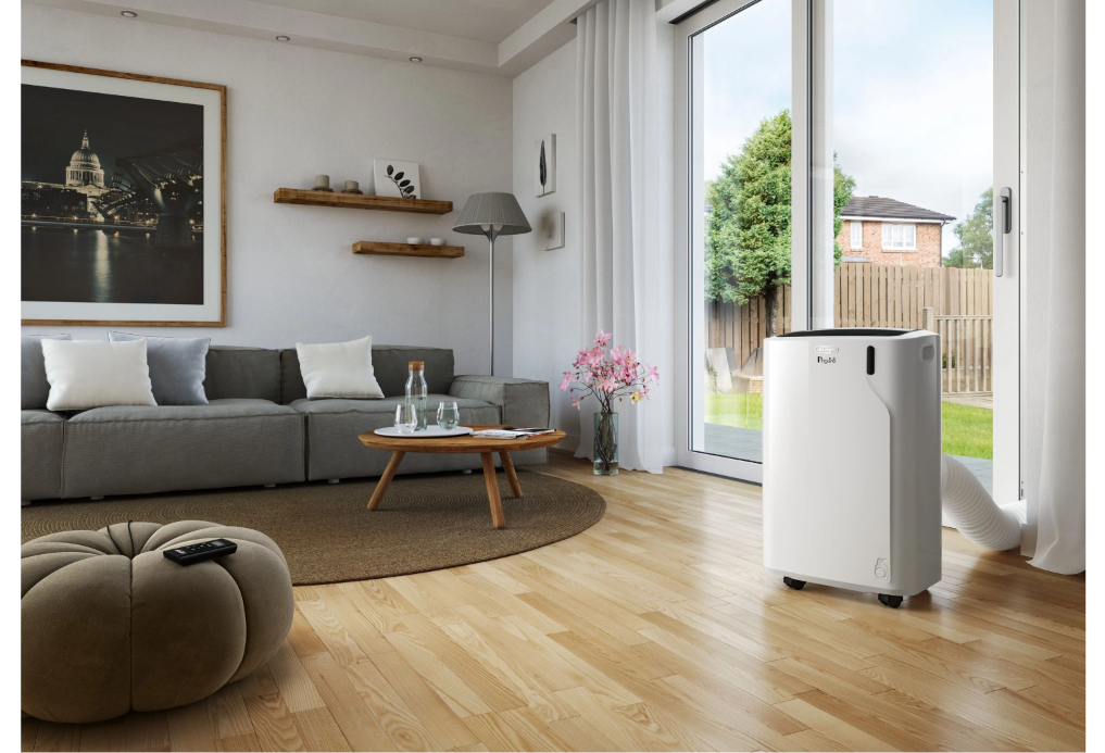 De'Longhi Pinguino PACEM90 Silent mobiles Klimagerät – 9800 BTU, Klasse A, R290, leise 63 dB