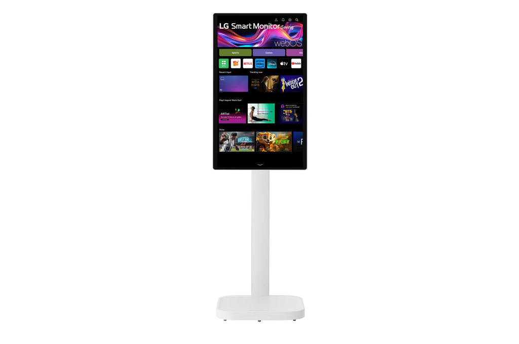 LG 32U889SA-W – 32" UHD 4K IPS Smart Monitor SWING mit integriertem Standfuß und Akku