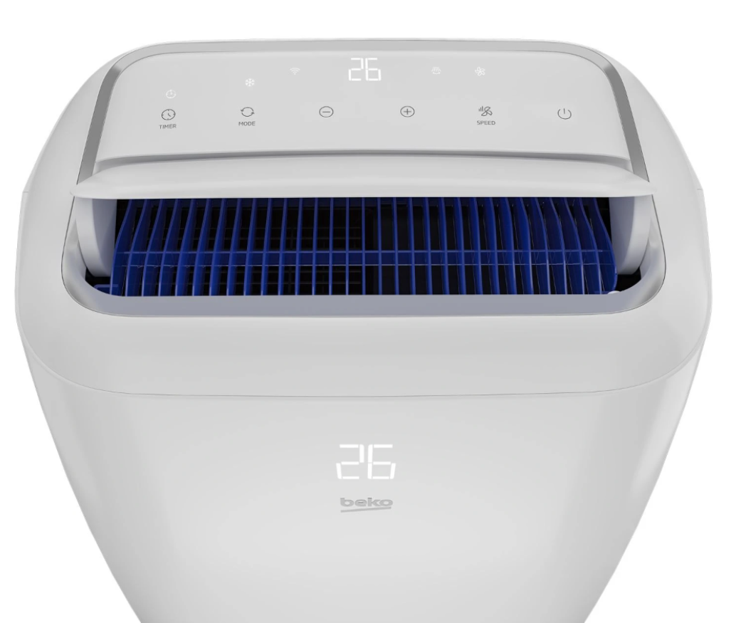 Beko Mobile Klimaanlage Reversibel BP1125H – 3500 W, Vernetzt, Sprachsteuerung, 65 dB