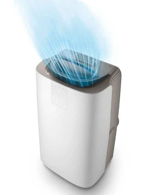 De'Longhi PACAP120 GentleJet Tragbare Klimaanlage – 12000 BTU, Klasse A+, R290, GentleJet 180°