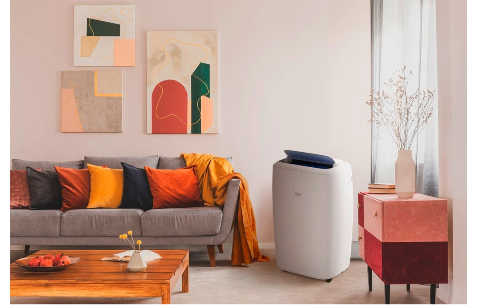Beko Mobile Klimaanlage Reversibel BP1125H – 3500 W, Vernetzt, Sprachsteuerung, 65 dB