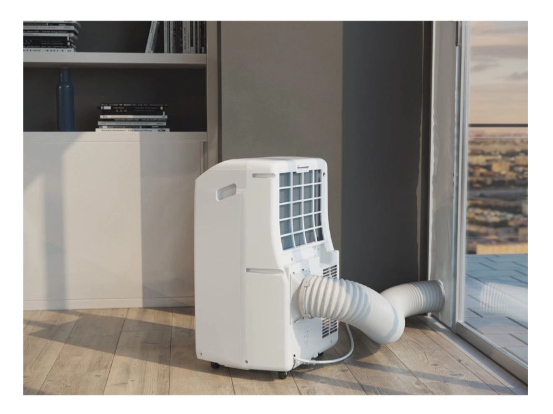Mobiler Monoblock Klimaanlage Reversibel Whirlpool PACF212HPW – 3300 W, Klasse A/A+, R290, 6th Sense