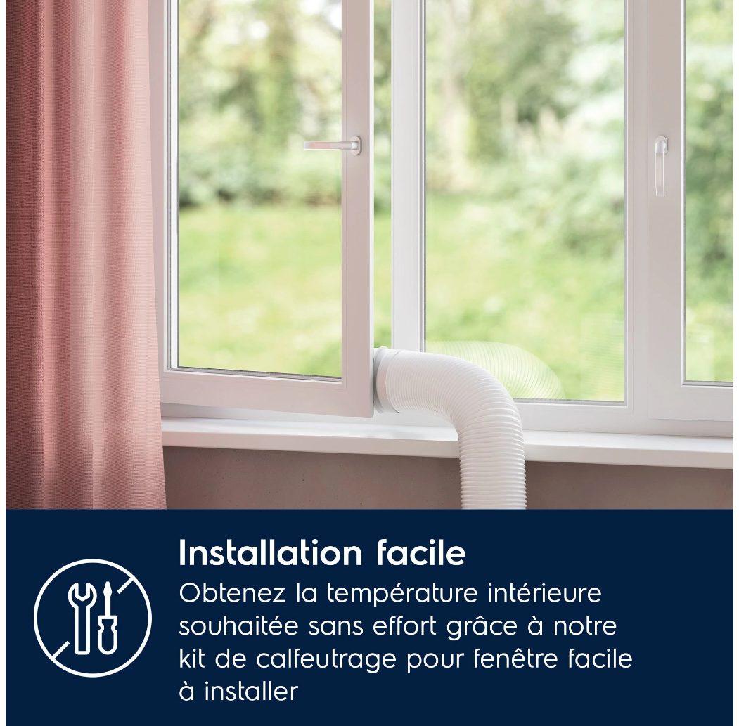 Electrolux EXP26U339CW Comfort 600 mobiles Klimagerät – 2600 W, Klasse A, R290, 64 dB