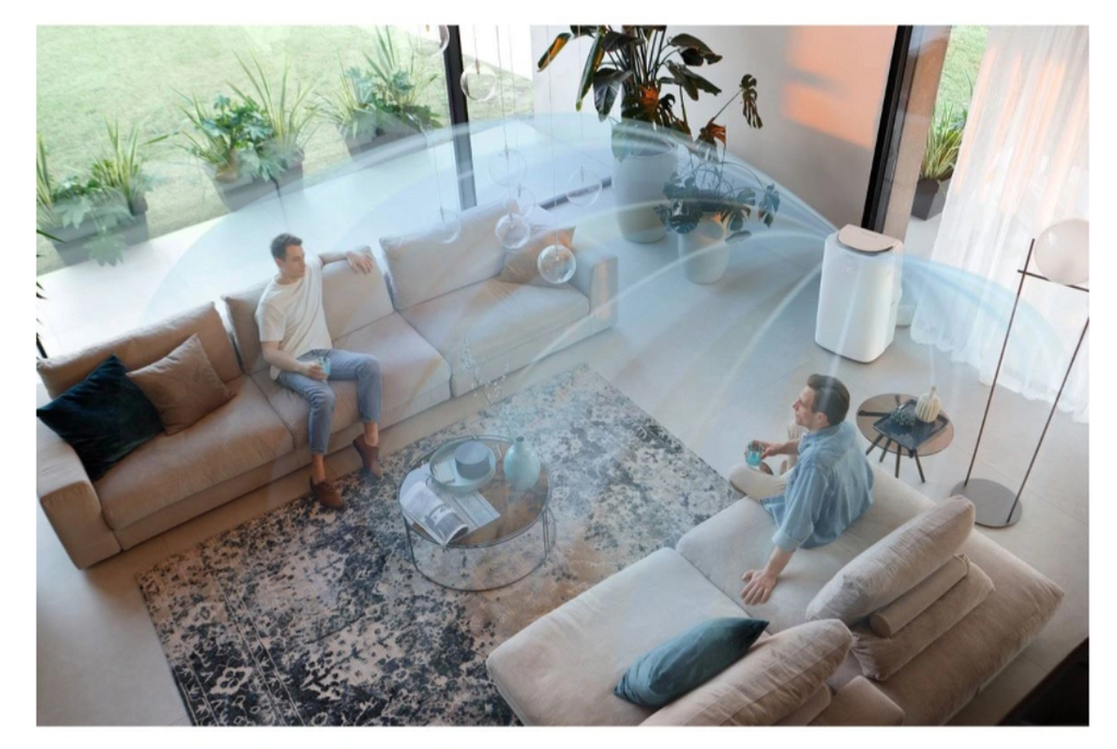 De'Longhi PACAP98 GentleJet Mobiles Klimagerät – 11500 BTU, Klasse A+, R290, GentleJet 180°