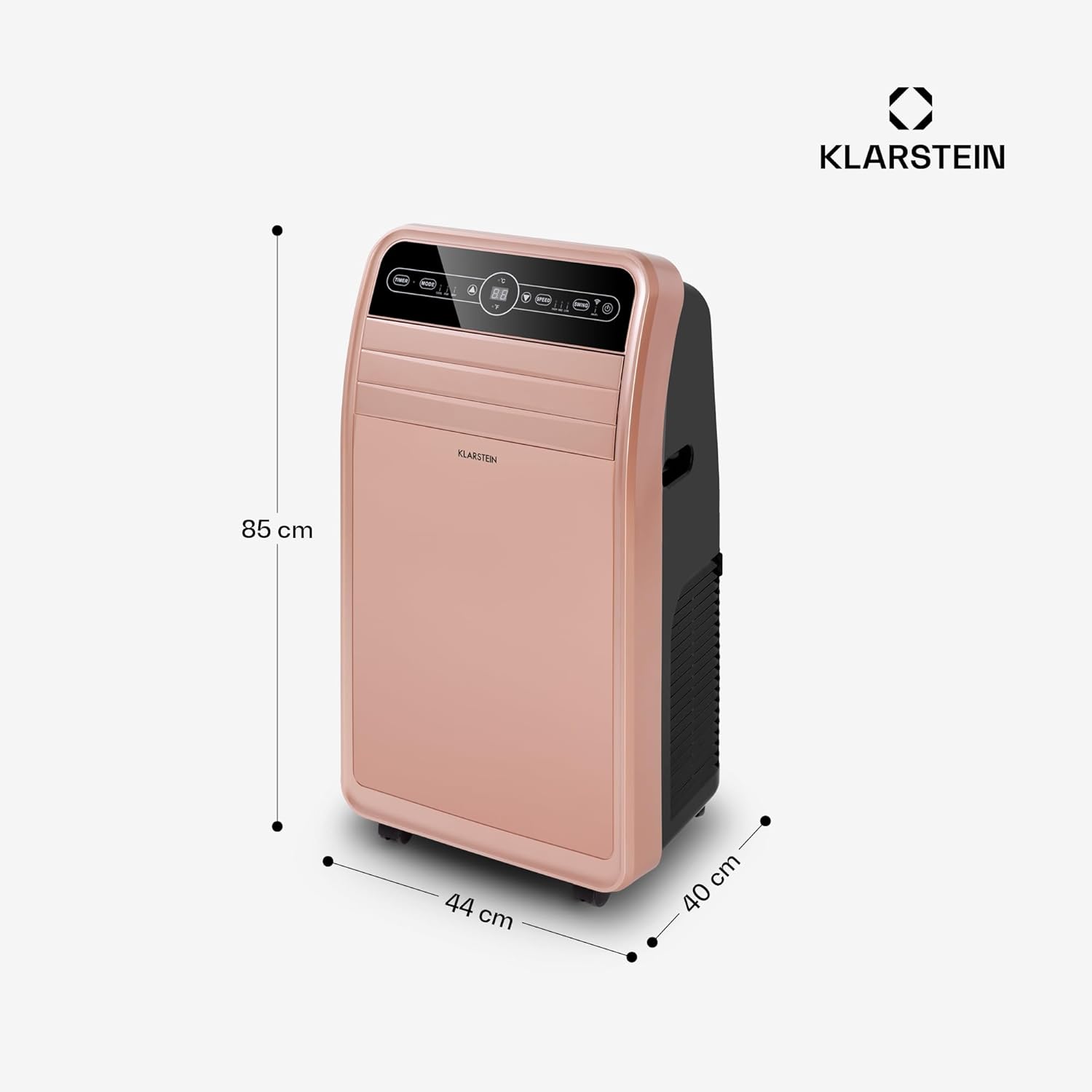 Smart-Klimaanlage Klarstein 12000 BTU – Klasse A, R290, Inverter, verbunden, 52 dB, Rosa