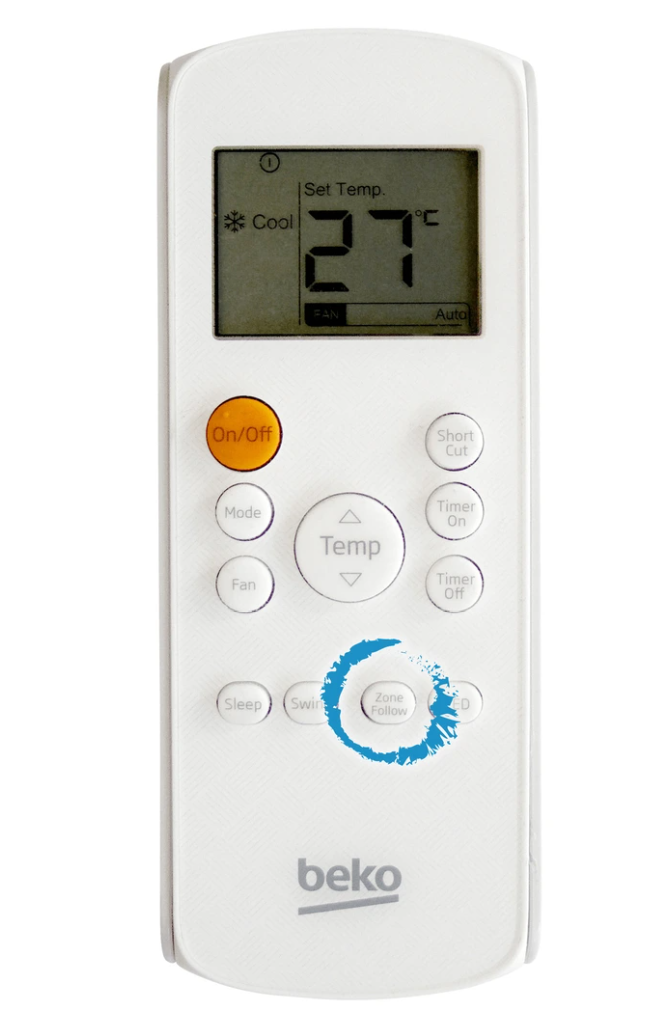 Beko BA310AC tragbare Klimaanlage – 2931 W, Klasse A+, R290, Ionisator, ZoneFollow