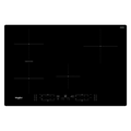 Table de cuisson Whirlpool WBB4877NE avec surface en verre et commandes tactiles visibles.