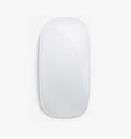 Souris magique miniature pour ordinateur et tablettes, en plastique blanc avec touches sensibles au toucher.